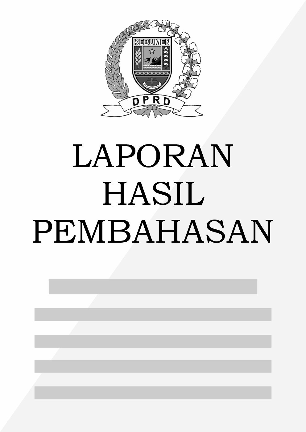 LAPORAN PANSUS