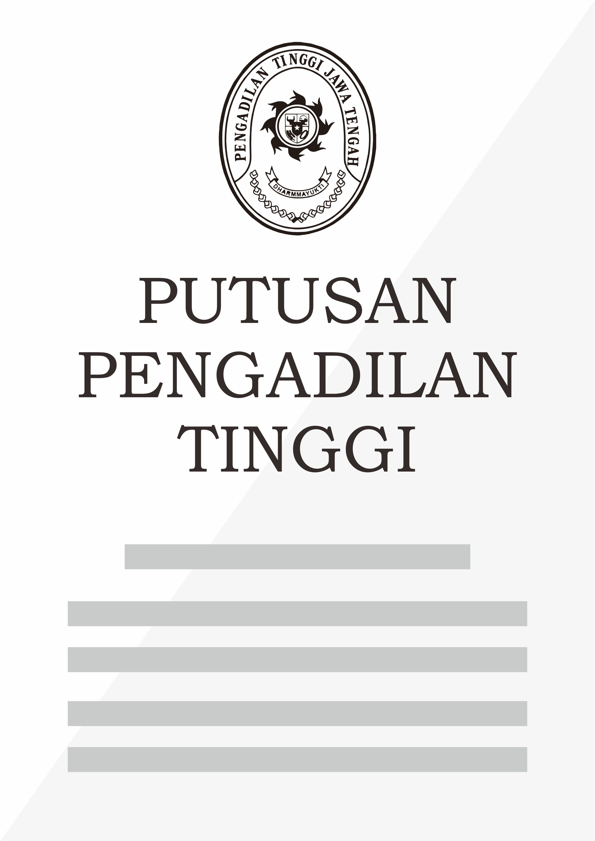 Putusan Pengadilan Tinggi Jawa Tengah Nomor 386/PID/2026/PT SMG dalam Perkara Pidana atas Nama Khanifudin
